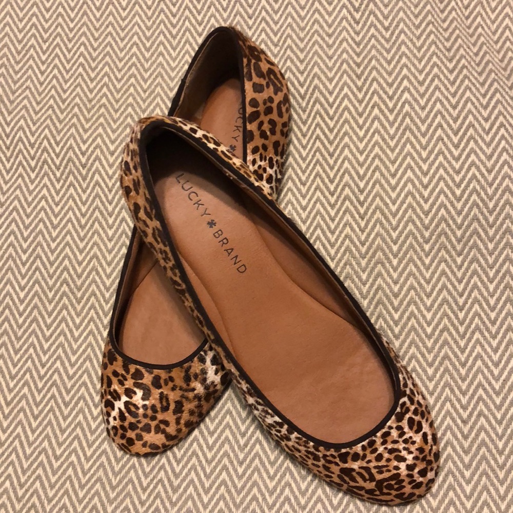 Lucky Brand Leopard Print Flats